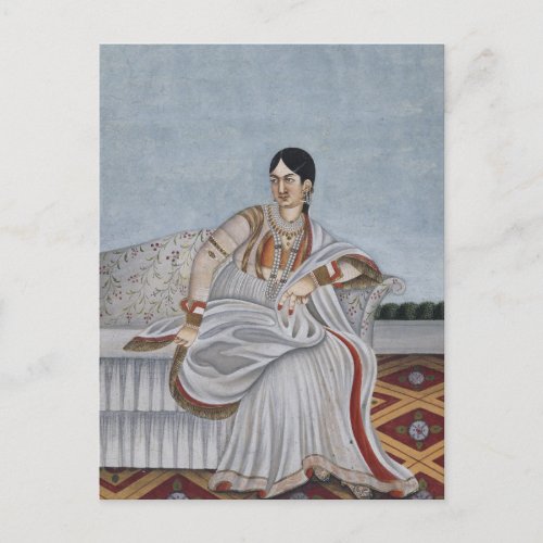 Indian Woman In Traditional Clothing Postcard