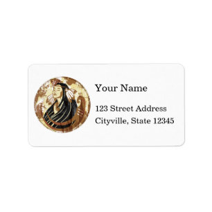Indian Woman Label