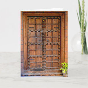 Indian Wooden Door Card