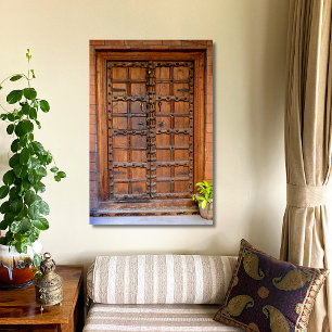 Indian Wooden Door Poster