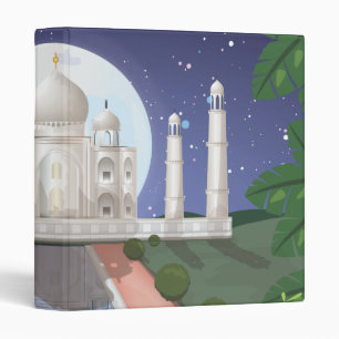 Indian world icon logo travel poster binder