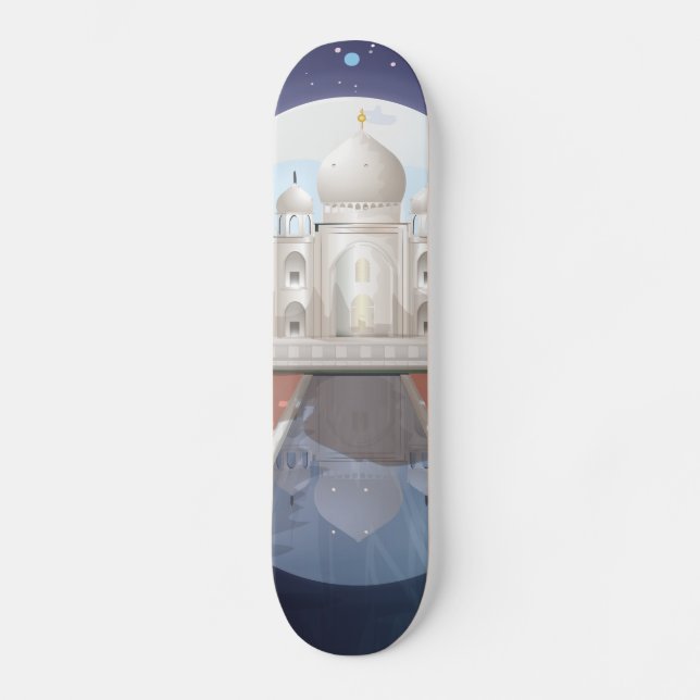 Indian world icon logo travel poster skateboard (Front)