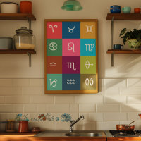 Indian Zodiac - 12 Vedic Signs with Sacred Colors