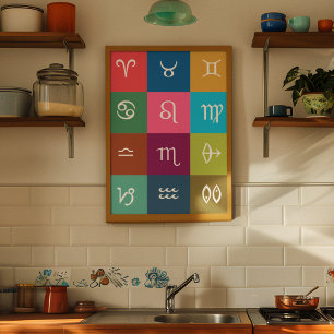 Indian Zodiac - 12 Vedic Signs with Sacred Colors