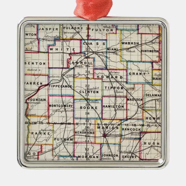 Indiana 2 metal ornament (Front)