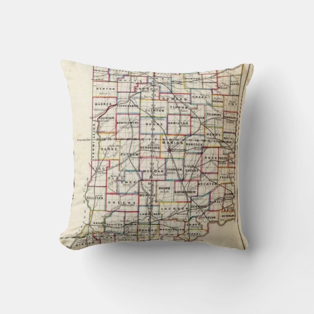 Indiana 2 throw pillow (Front)