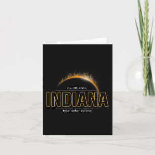 Indiana America April 2024 Path Of Totality Solar  Card