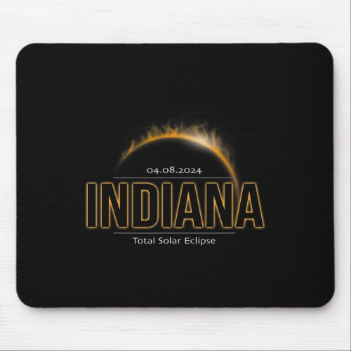Indiana America April 2024 Path Of Totality Solar  Mouse Pad