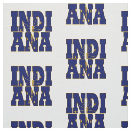 Indiana American state flag Fabric