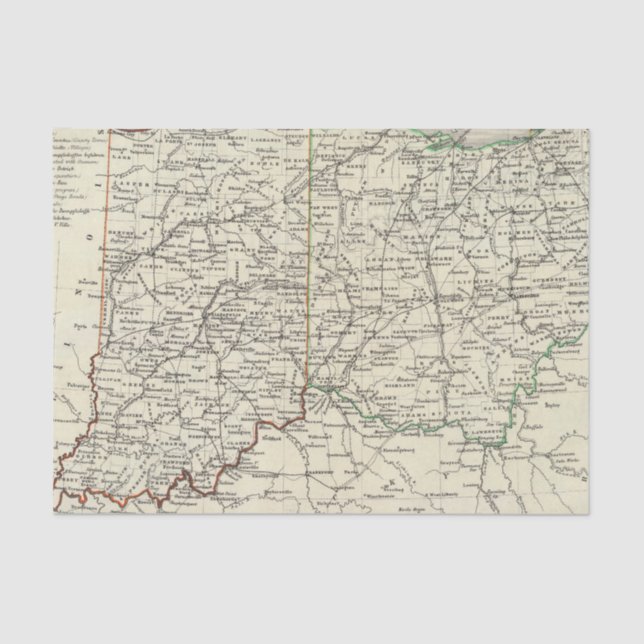 Indiana and Ohio Tissue Paper (Front)