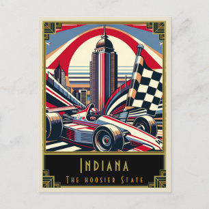 Indiana Art Deco Postcard