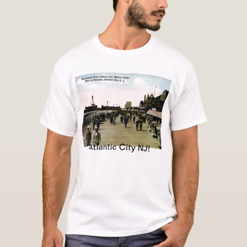 Indiana Ave Boardwalk Atlantic City Vintage T_Shirt