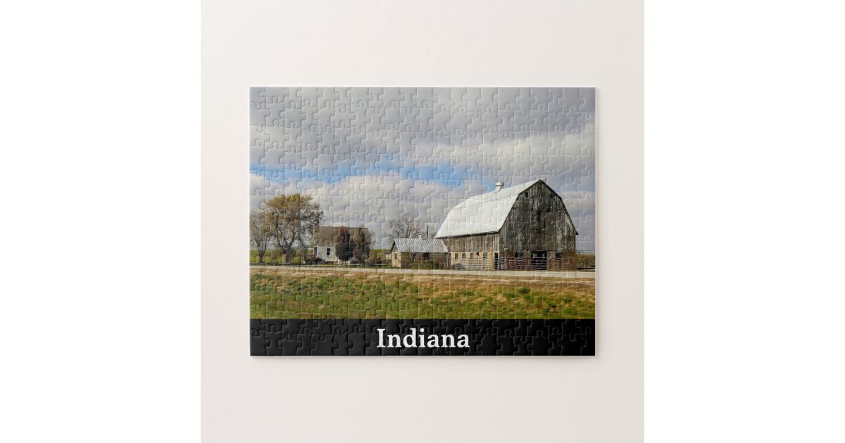 Indiana Barn Jigsaw Puzzle Zazzle