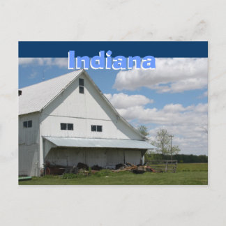 Indiana Barnyard Postcard