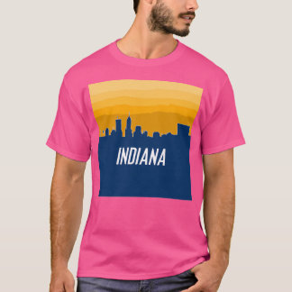 Indiana Basketball - Pacers Indianapolis Skyline 2 T-Shirt