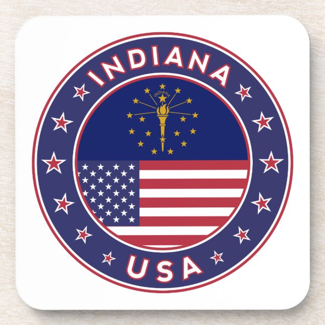 Indiana Beverage Coaster (Front)