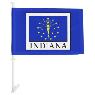 Indiana Car Flag