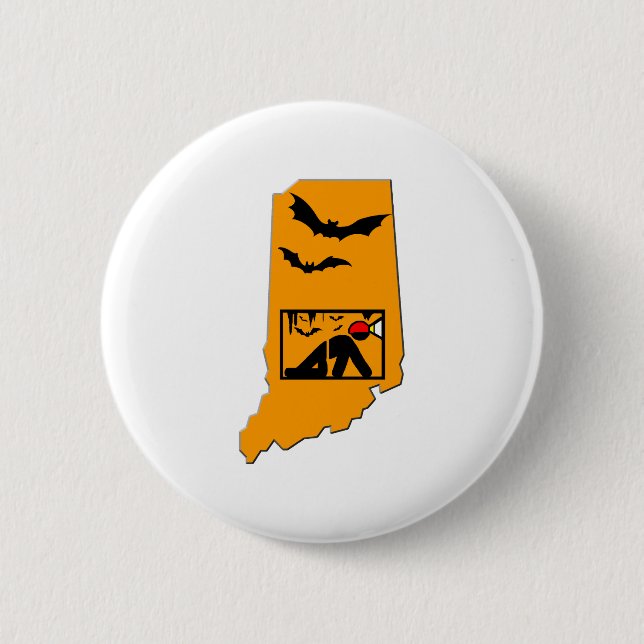 Indiana Caver Button (Front)