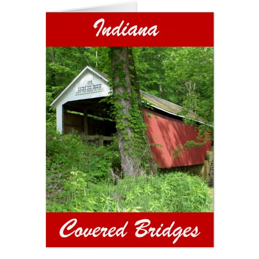 Indiana Covered Bridge Cards (Front)