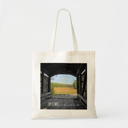 Indiana Covered Bridge Tote Bag