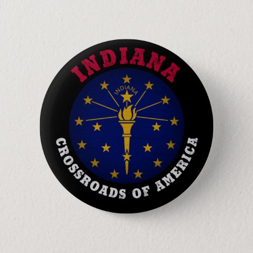 INDIANA CROSSROADS STATE FLAG BUTTON