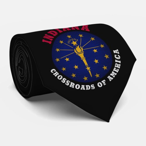 INDIANA CROSSROADS STATE FLAG NECK TIE