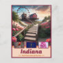 Indiana Dreamscape: Surreal State Masterpiece Postcard