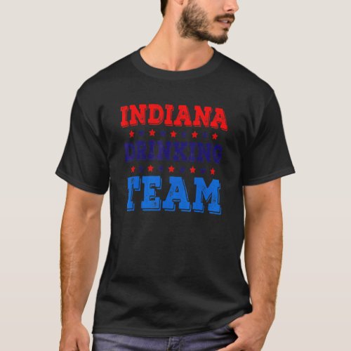 Indiana Drinking Team State Pride Beer Drinking T_Shirt