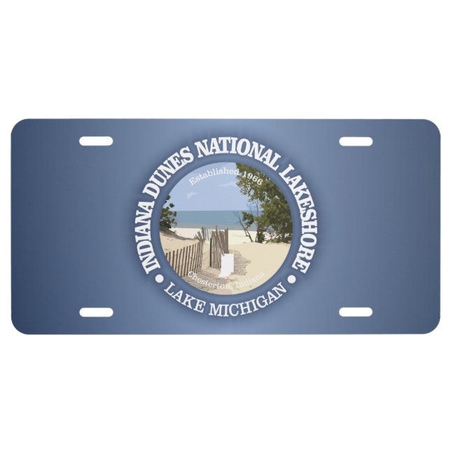 Indiana Dunes National Lakeshore License Plate (Front)