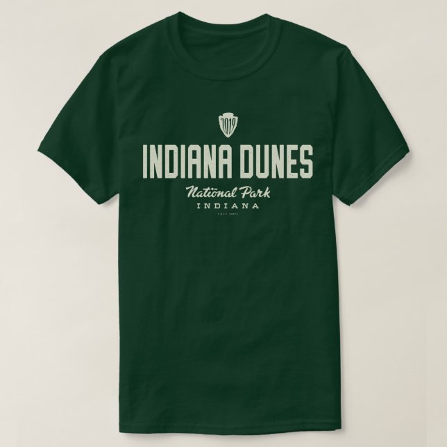 Indiana Dunes National Park 2019 Arrowhead Tan T-Shirt (Design Front)