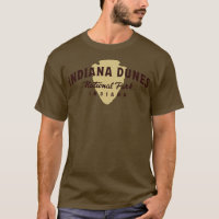 Indiana Dunes National Park Arched Text Brown