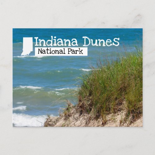 Indiana Dunes National Park Beach Dune Postcard
