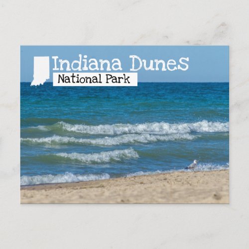 Indiana Dunes National Park Beach Postcard