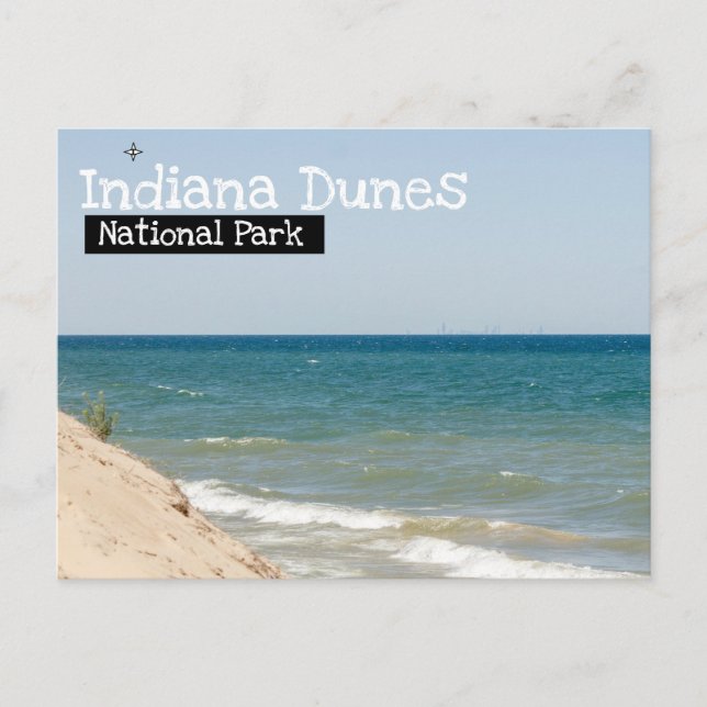 Indiana Dunes National Park - Chicago View Postcard (Front)