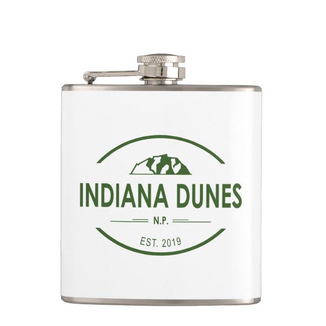Indiana Dunes National Park Flask (Front)