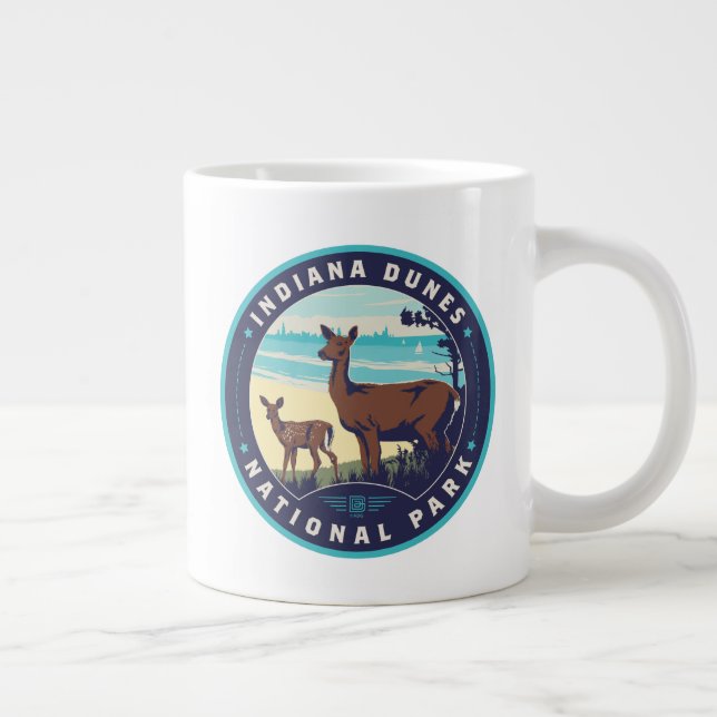 Indiana Dunes National Park Giant Coffee Mug (Right)