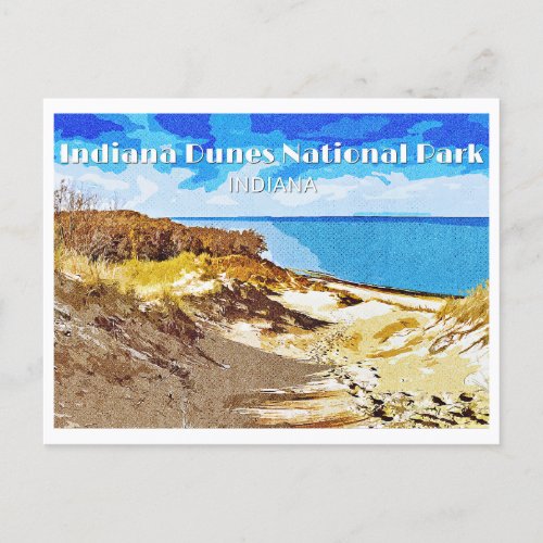 Indiana Dunes National Park Holiday Postcard