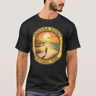 Indiana Dunes National Park Illustration Travel T-Shirt