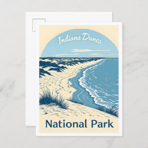 Indiana Dunes National Park Indiana USA Travel Postcard