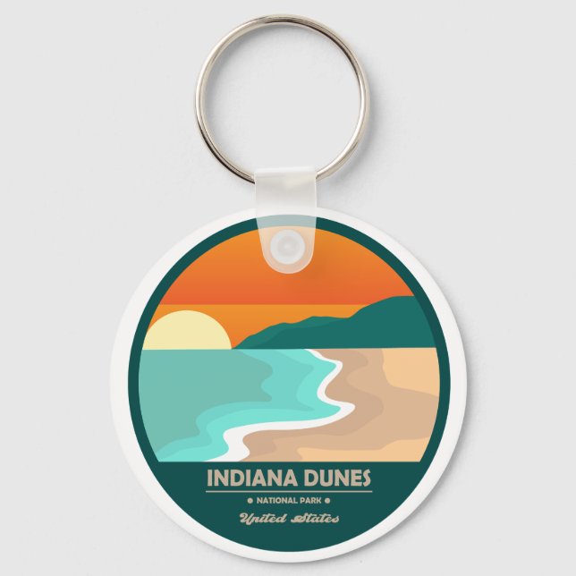 Indiana dunes national park keychain (Front)