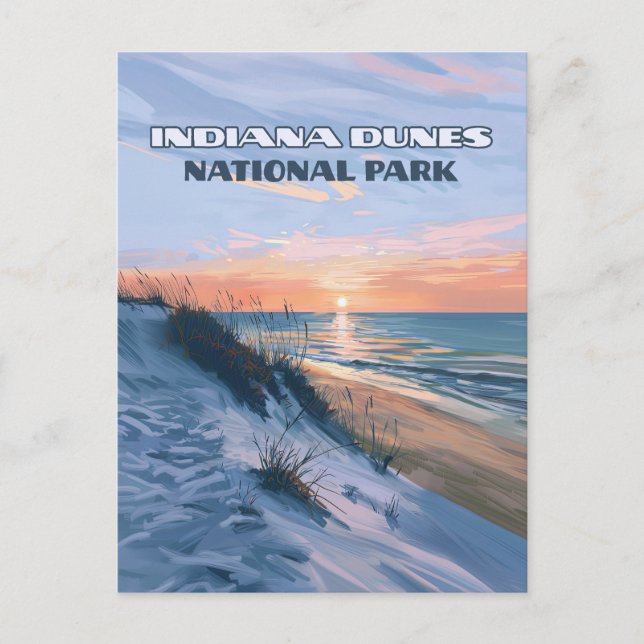 Indiana Dunes National Park Lake Michigan Postcard (Front)
