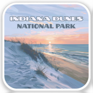 Indiana Dunes National Park Lake Michigan Sticker