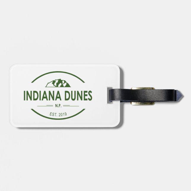 Indiana Dunes National Park Luggage Tag (Back Horizontal)