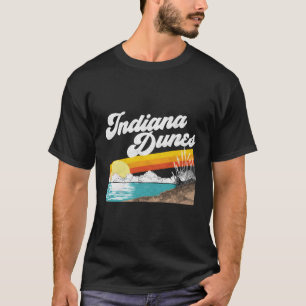 Indiana Dunes National Park Retro Vintage 80'S Lon T-Shirt