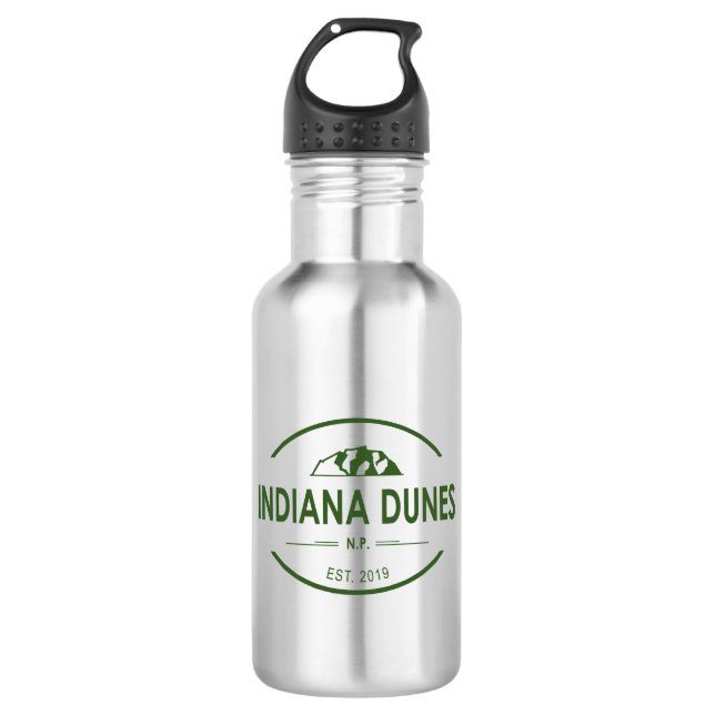 Indiana Dunes National Park Stainless Steel Water Bottle (Front)