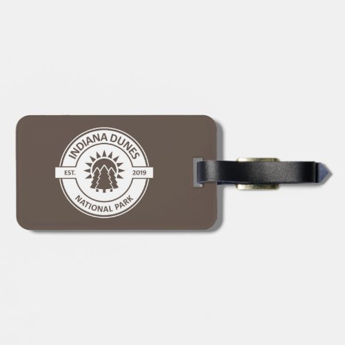 Indiana Dunes National Park Sun Trees Luggage Tag