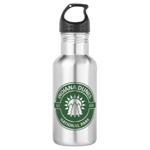 Indiana Dunes National Park Sun Trees Stainless Steel Water Bottle