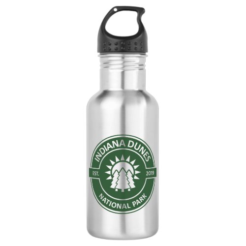 Indiana Dunes National Park Sun Trees Stainless Steel Water Bottle