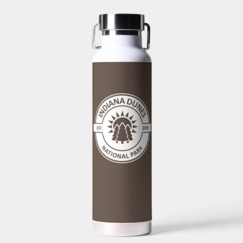 Indiana Dunes National Park Sun Trees Water Bottle