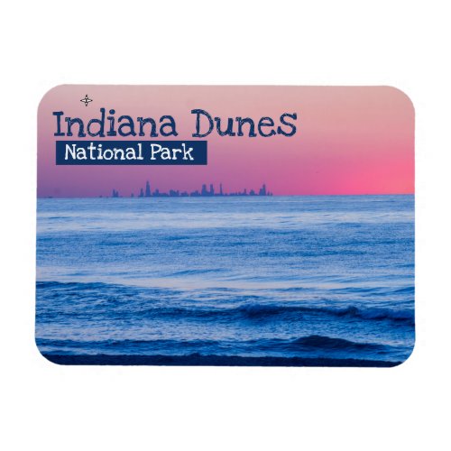 Indiana Dunes National Park Sunset Magnet